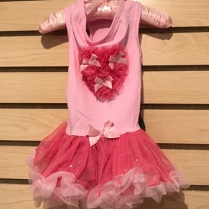NWT PawPatu Pink Heart Pet Tutu Dress